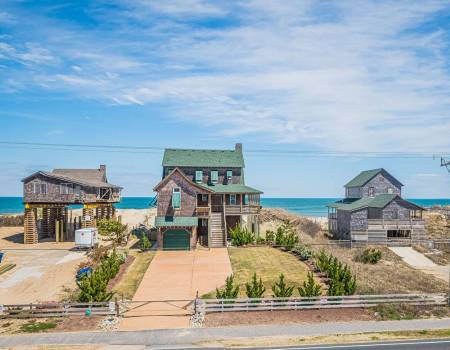 Historic Cottage Row in Nags Head 